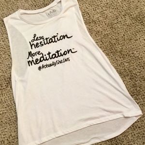 Soft & Cheeky LeMOTTO "Hesitation/Meditation" Tank